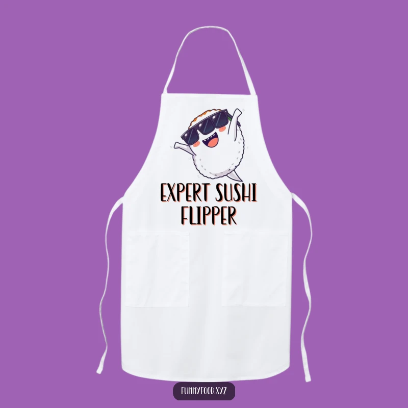 Funny Sushi Backflip Apron: Flip Your Cooking Style, Hilarious Kitchen Wear