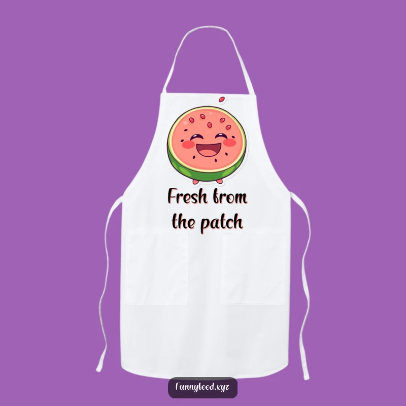 Funny Laughing Watermelon Apron - Cook with Fruity Fun
