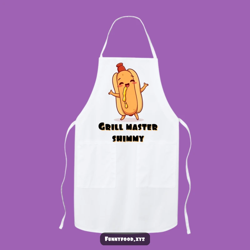 Funny Hot Dog Dance Apron - Hilarious Kitchen Wear for Grill Masters
