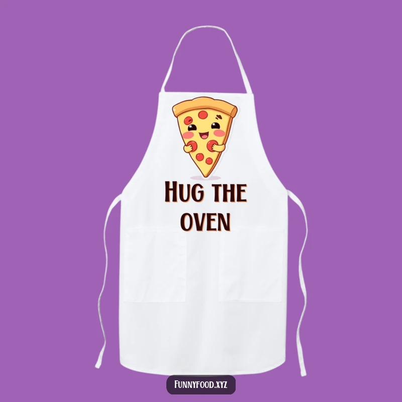 Funny Pizza Hug Apron - Cook with Love and Laughter