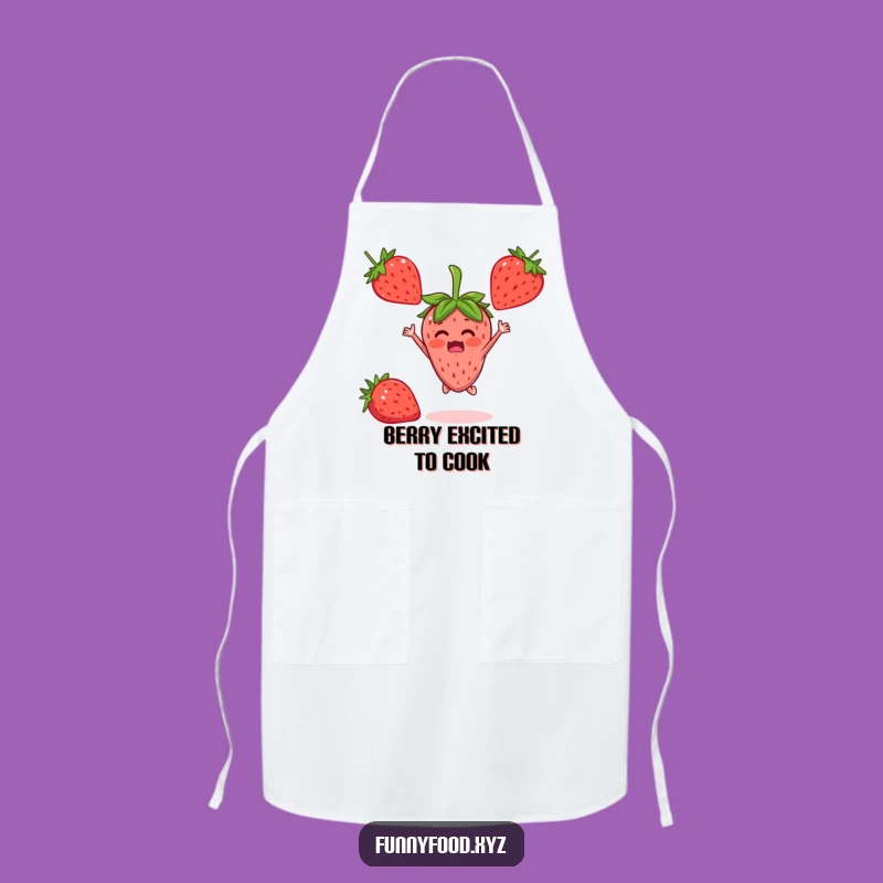 Funny Strawberry Jumper Apron: Bake with Joy and Fruity Flair