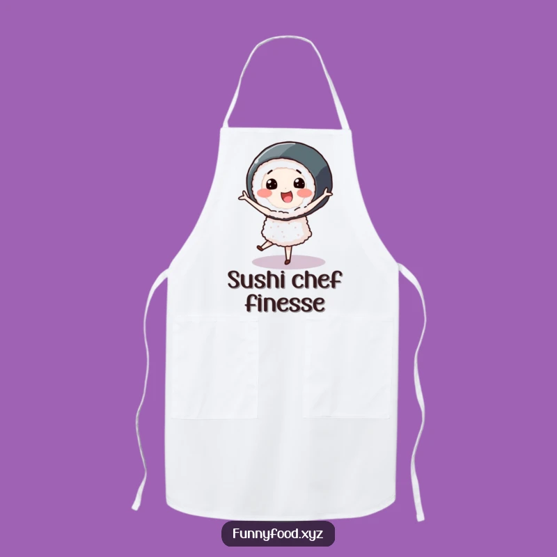 Funny Sushi Pirouette Apron: Cook with Elegant Flair