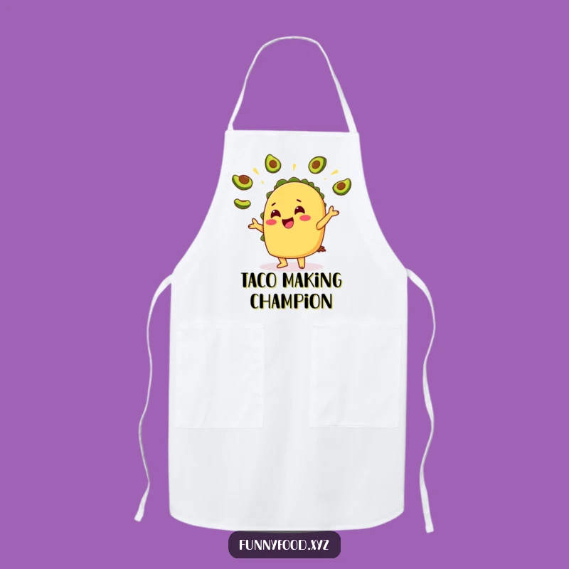 Funny Taco Avocado Apron: Hilarious Kitchen Wear for Foodie Fun