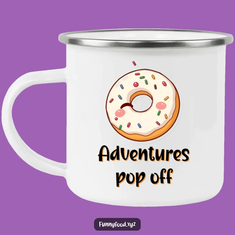 Funny Donut Camping Mug: Outdoor Winker Cup, a Sweet Funny Gift