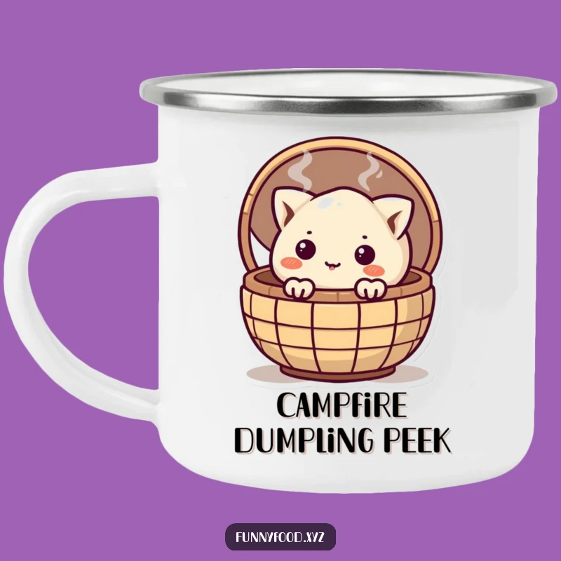 Funny Dumpling Camping Mug: Adventure Fuel for Curious Explorers
