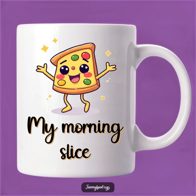 Funny Disco Pizza Slice Mug: A Hilarious Dancing Foodie Gift for Pizza Lovers