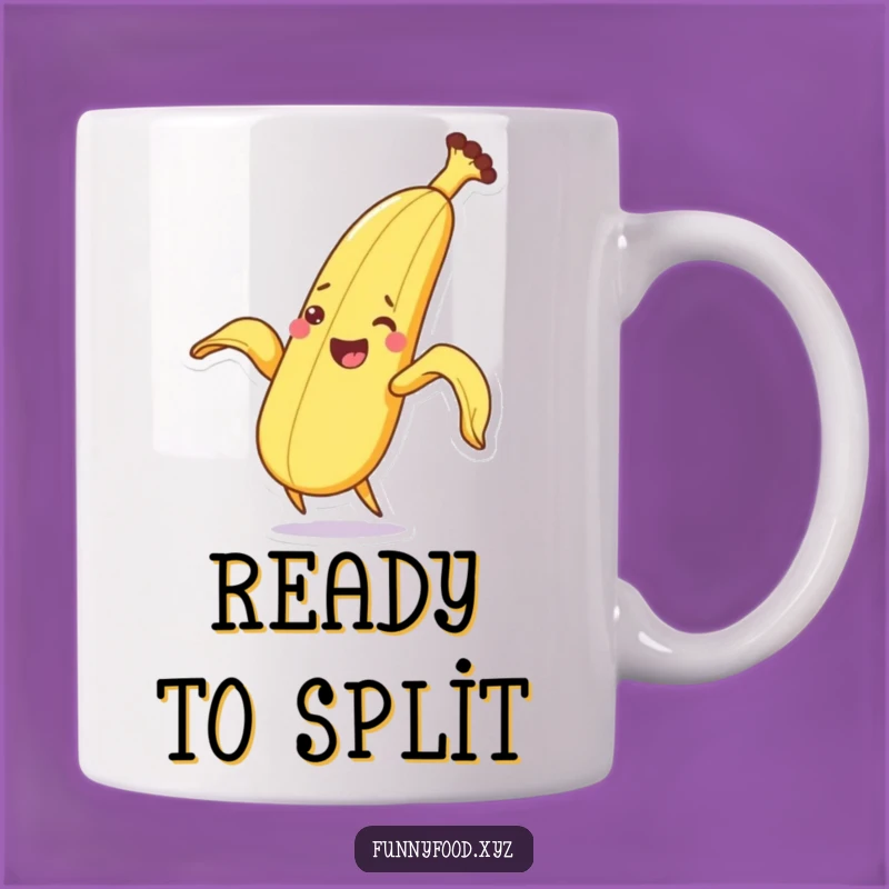 Funny Excited Banana Peeling Mug - A Fun Start to Your Day Gift