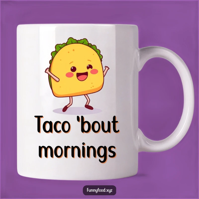 Funny Taco Dance Mug: A Hilarious Gift for Foodie Fiesta Lovers!