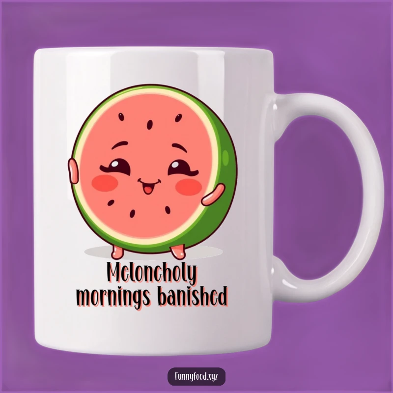 Funny Winking Watermelon Pose Mug - Hilarious Summer Fruit Gift