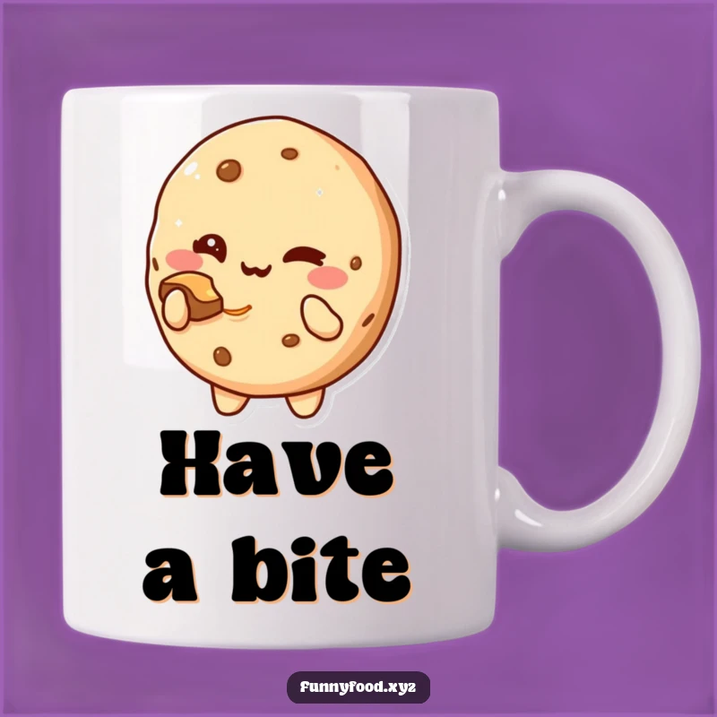 Funny Cookie Wink Mug: Sweet Treat Offer Delicious Gift