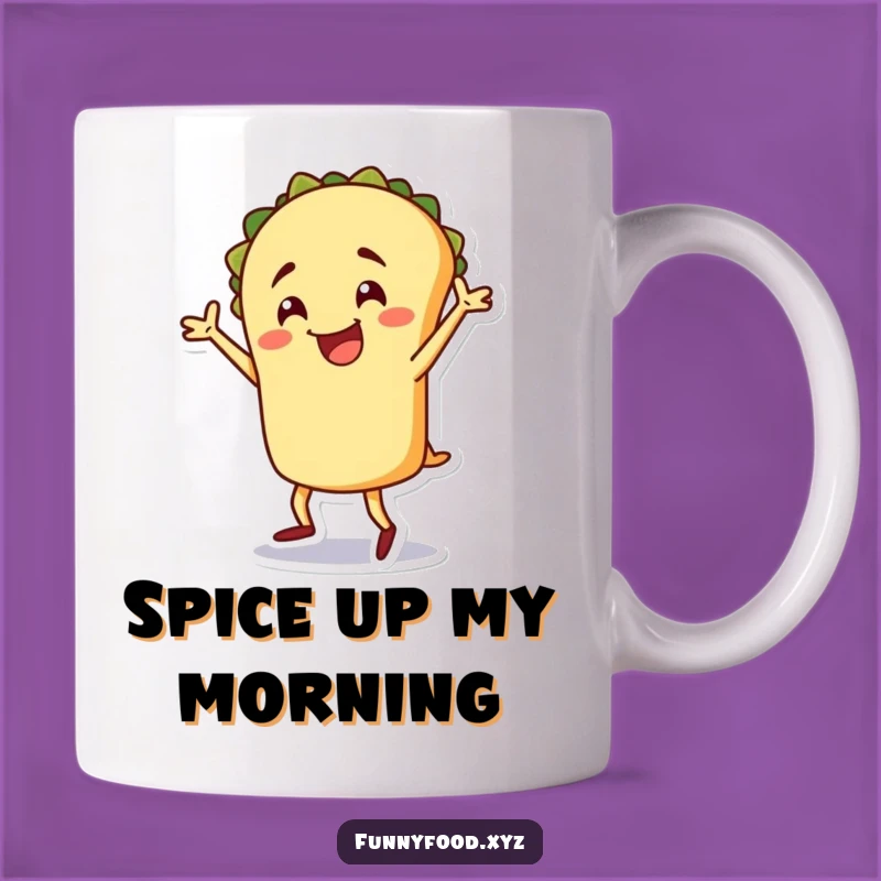 Funny Taco Dance Mug: Cheerful Taco Person Fiesta, Perfect Gift for Taco Lovers