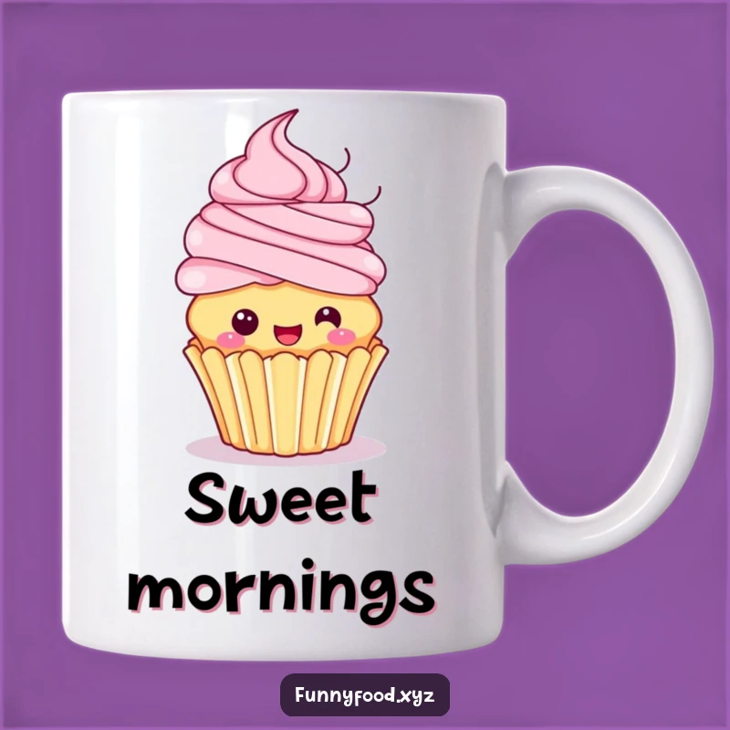 Funny Cupcake Spin Mug: Playful Frosting Hair, Hilarious Dessert Lover Gift