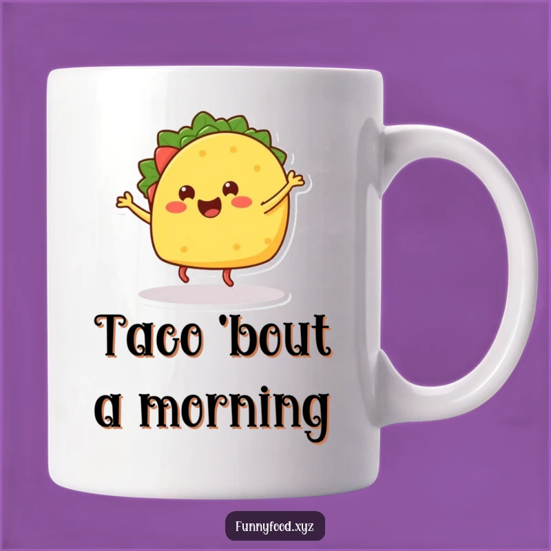 Funny Taco Dance Mug: Fiesta Fun for Your Morning Brew