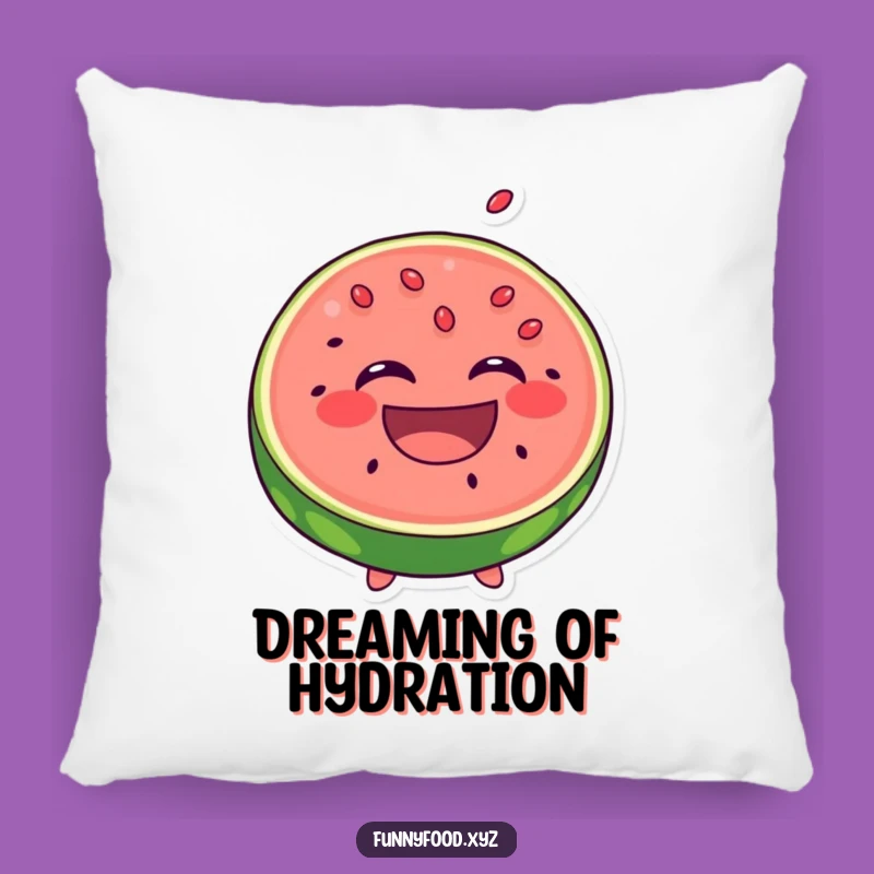 Funny Laughing Watermelon Pillow - Cozy Comfort with a Fruity Smile