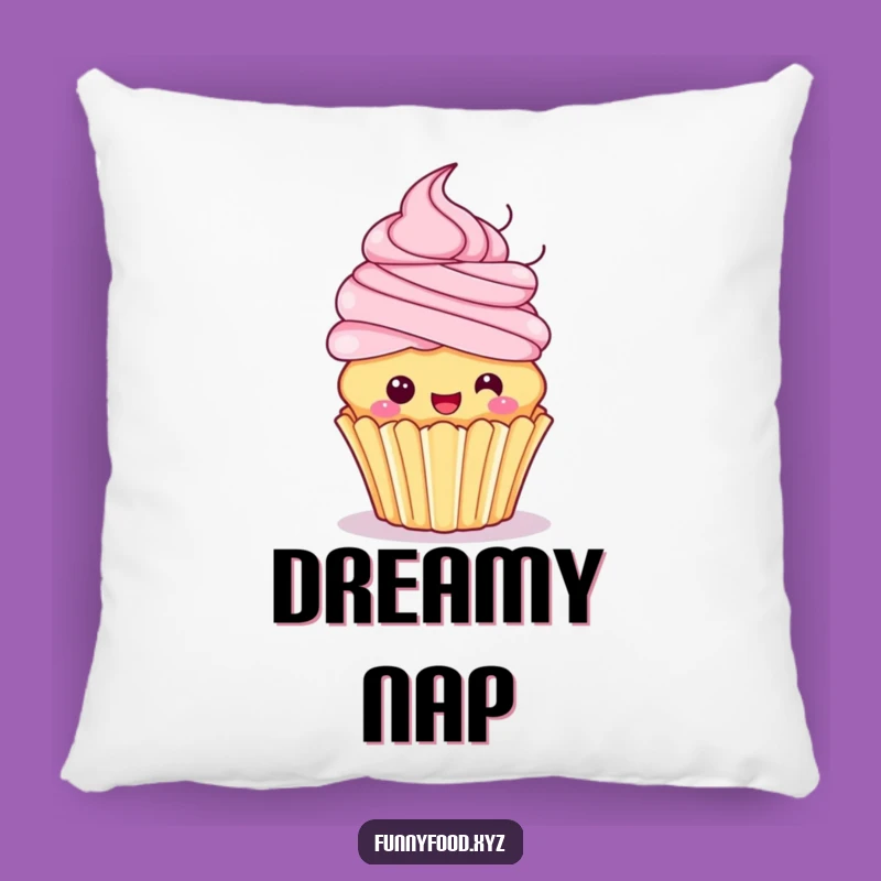 Funny Cupcake Spin Pillow: Cozy Frosting Hair Cushion, Perfect Funny Accent