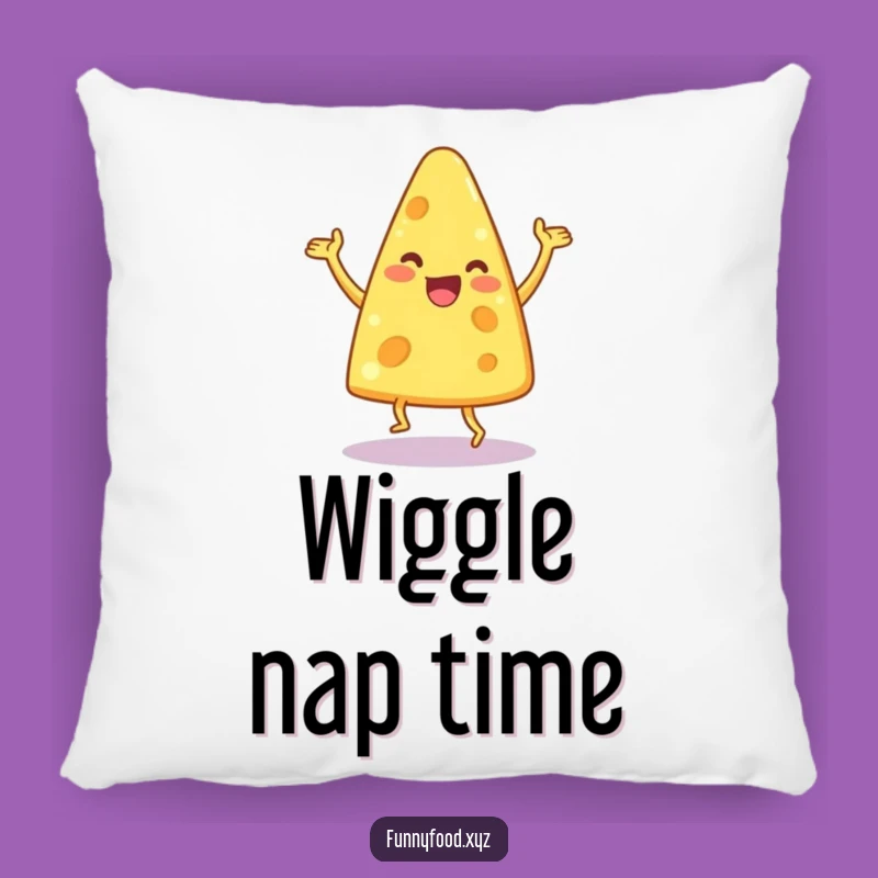 Funny Dancing Cheese Wedge Pillow: Cuddle Up with Comedy