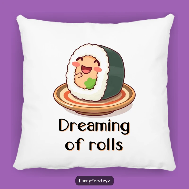 Funny Sushi Wiggle Pillow: Cozy Happy Roll Cushion, Perfect Humorous Gift