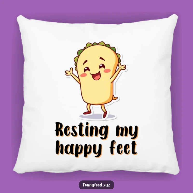 Funny Taco Pillow: Soft Dancer Cushion, Ideal Funny Gift for Comfort