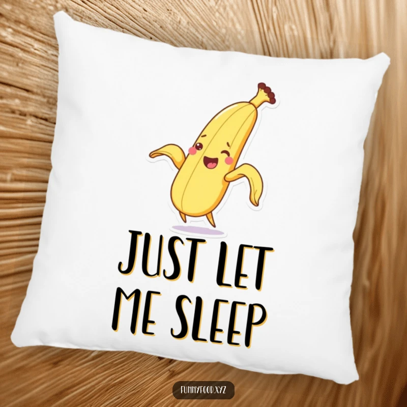 Funny soft banana peeling pillow, comfortable and humorous decorative cushion.
