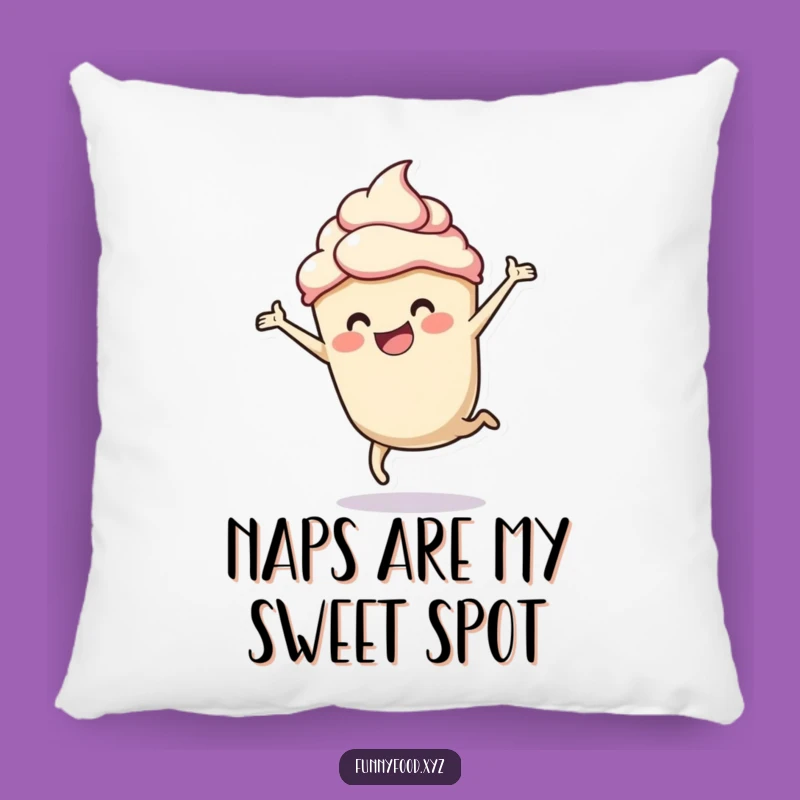 Funny Cupcake Cartwheel Pillow: Cozy Comfort with a Sweet Twist