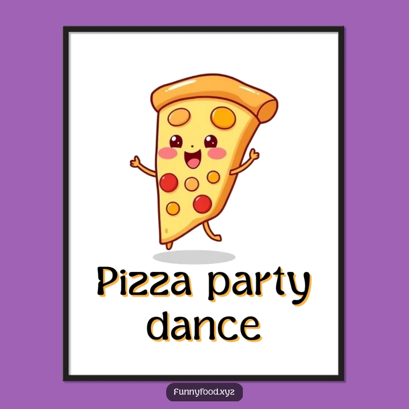 Funny Pizza Jig Digital Print: Hilarious Foodie Art for Instant Wall Decor!