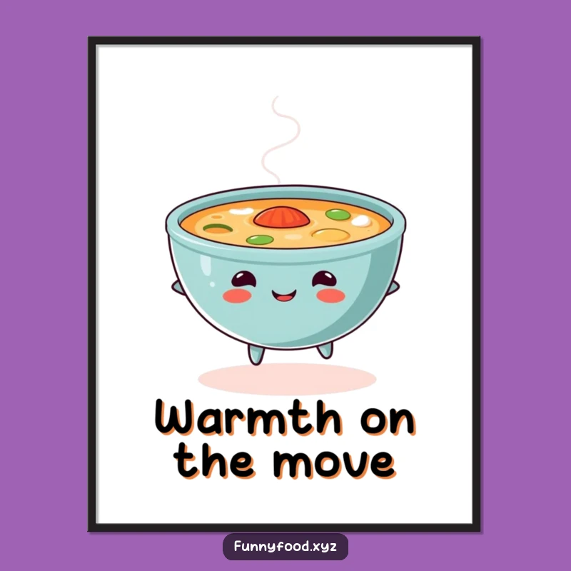 Funny Soup Skip Digital Art: Instant Cozy Download, Perfect Humorous Gift