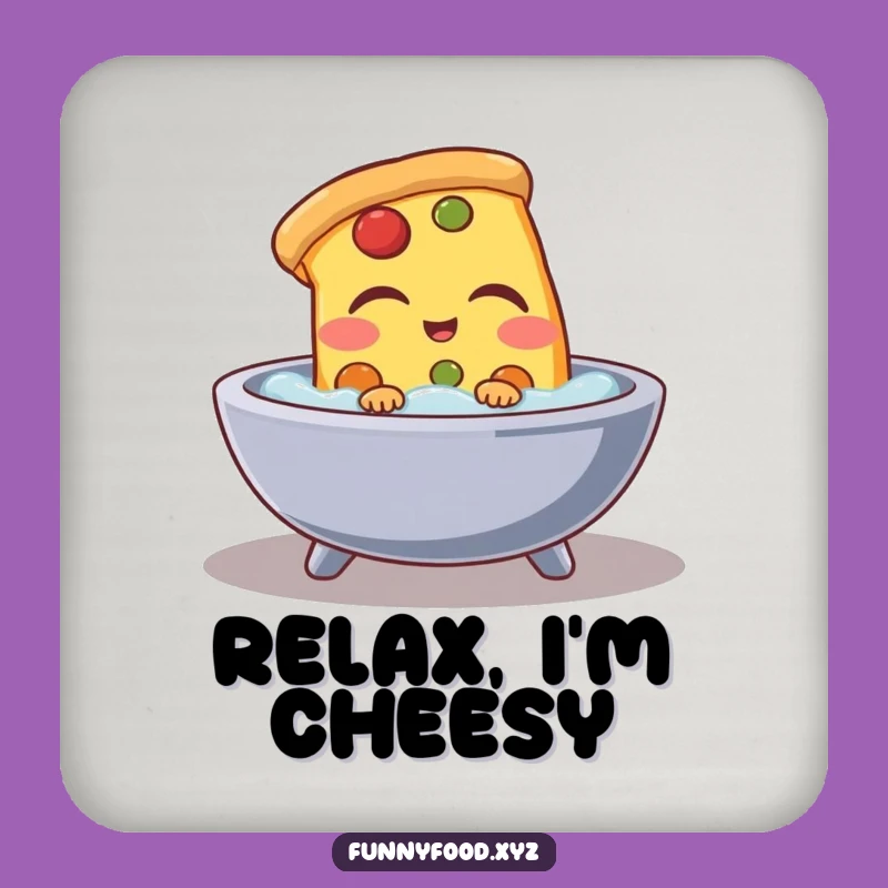 Funny Pizza Bath Coaster: Protect Surfaces with Relaxing Slice Humor, Great Gift