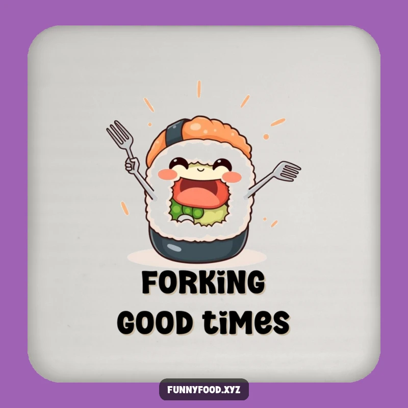Funny Sushi Roll Coaster: Table Protector, a Quirky Funny Gift