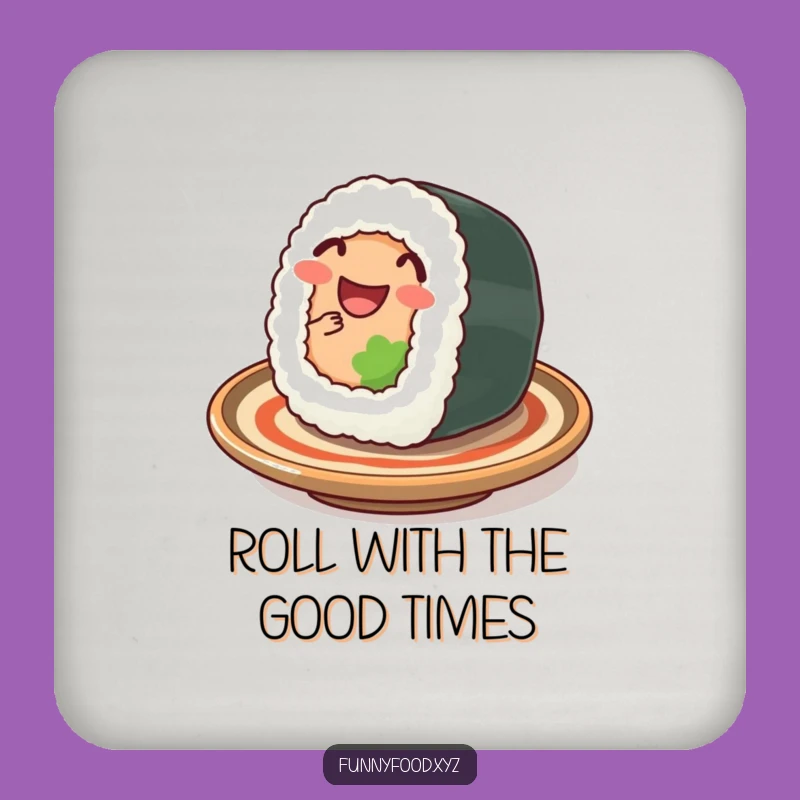 Funny Sushi Wiggle Coaster: Plate Protection, Perfect Humorous Gift