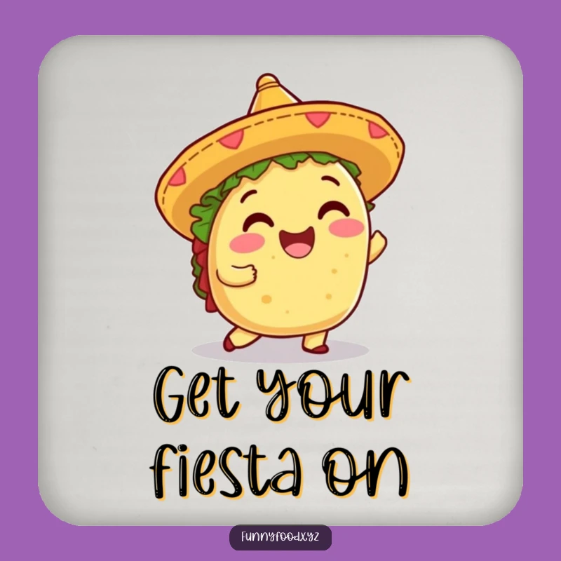 Funny Taco Shimmy Coaster: Protect Surfaces with Fiesta Fun