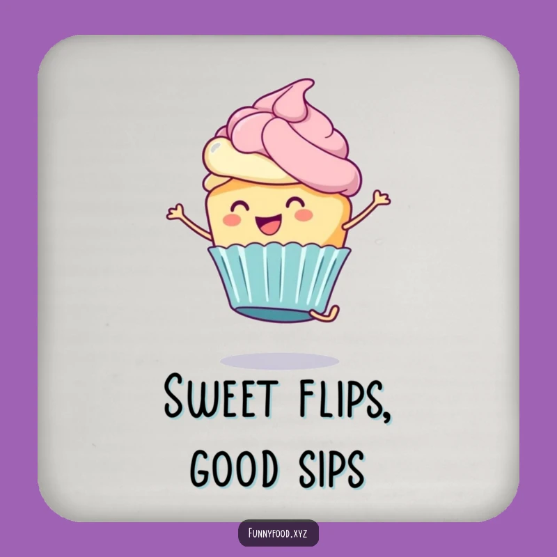 Funny Cupcake Coaster: Sweet Surface Protector, a Charming Funny Gift