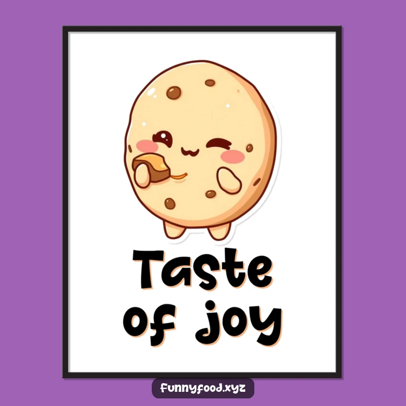 Funny Cookie Wink Poster: Sweet Offer Wall Art Gift