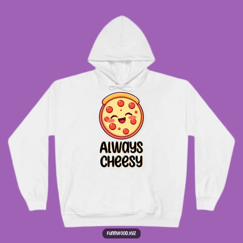 Cozy Funny Pizza Slice Hoodie - Cheesy Grins, Warm Comfort, Ideal Humorous Gift