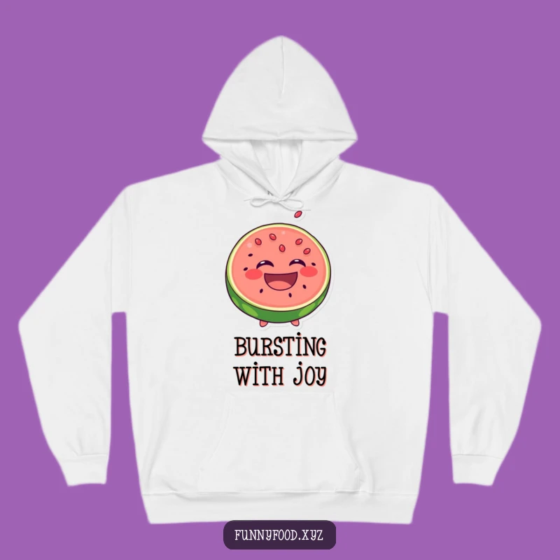 Funny Laughing Watermelon Hoodie - Cozy Comfort with a Fruity Twist