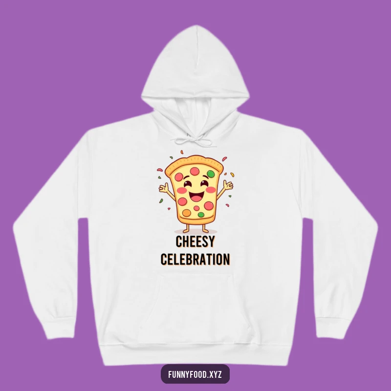 Funny Pizza Confetti Hoodie: Cozy and Celebratory Wear for All!