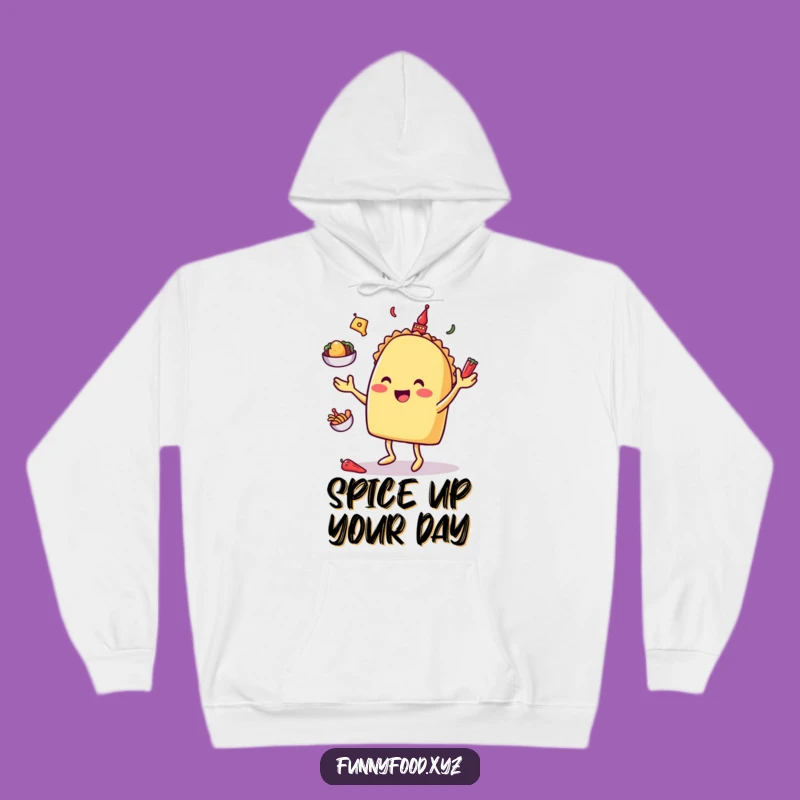 Cozy Funny Taco Juggling Hoodie: Stay Warm with Fiesta Vibes