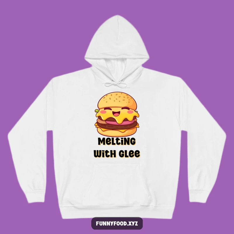Funny Cheeseburger Hoodie: Cozy Winking Burger Sweatshirt, Ultimate Humorous Gift