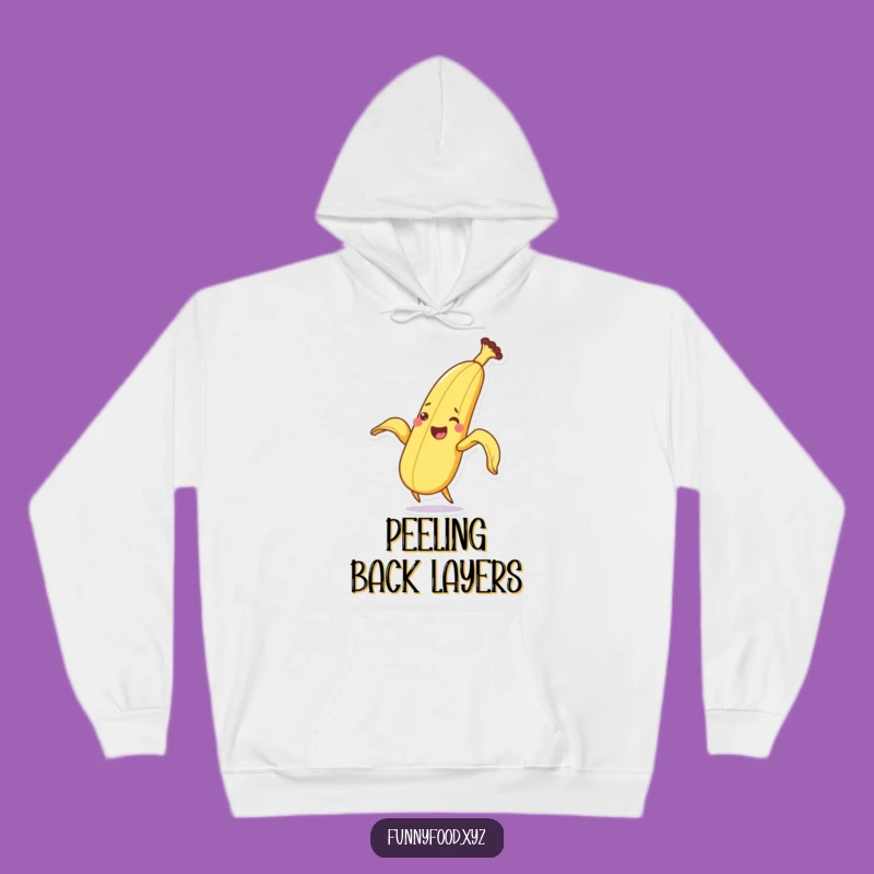 Funny Cozy Banana Peeling Hoodie - Warmth and Laughter Guaranteed Gift