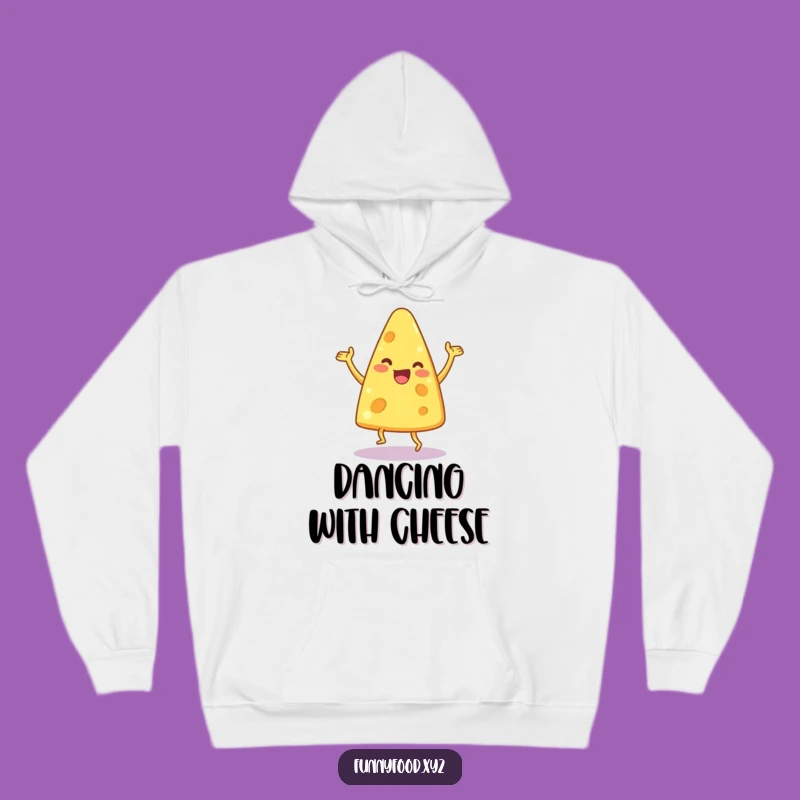 Funny Dancing Cheese Wedge Hoodie: Cozy Comfort, Cheesy Humor