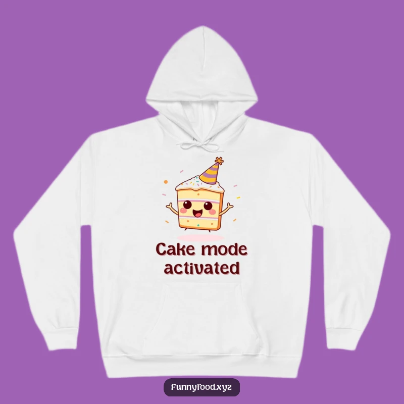 Funny Festive Cake Hoodie - Cozy and Hilarious Celebration Apparel