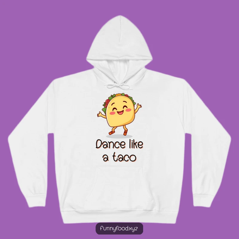 Funny Salsa Dancing Taco Hoodie, Cozy and Hilarious Gift for Food Lovers
