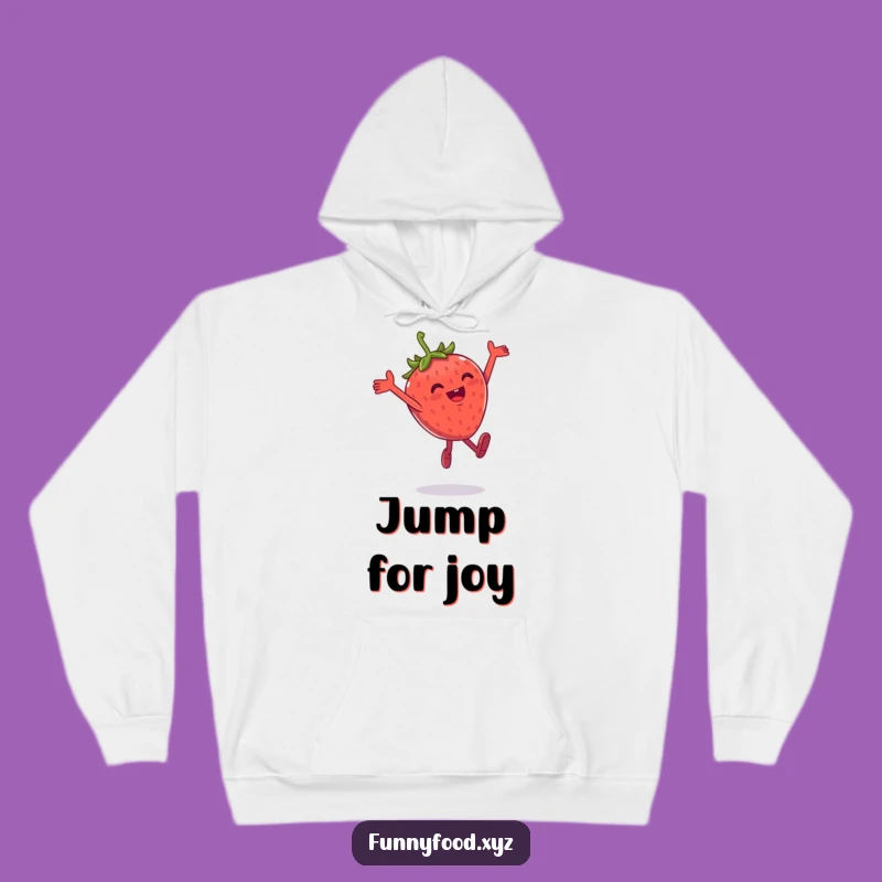 Funny Strawberry Leap Hoodie: Cozy Comfort, Berry Fun