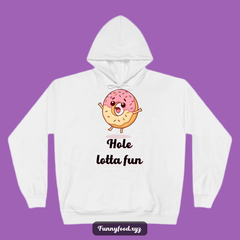 Funny Surprised Donut Hoodie: Cozy Up with Hilarious Treat Comfort