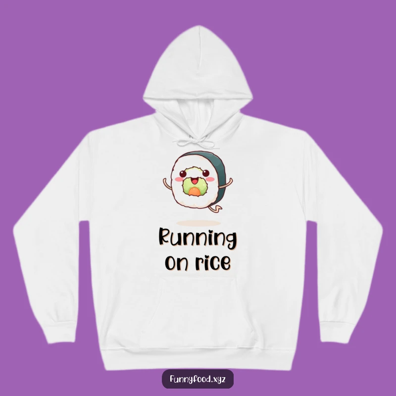 Funny Sushi Hoodie: Cozy Running Roll Sweatshirt, Ideal Funny Gift for Sushi Fans