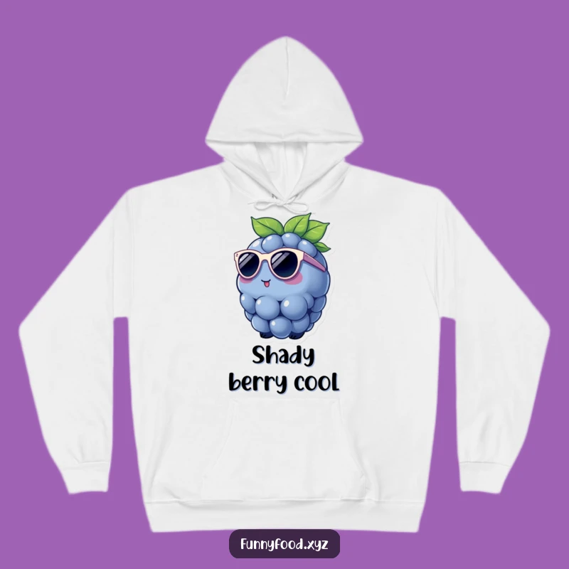 Funny Blueberry Sunglasses Hoodie: Stay Cozy with the Coolest Berry!
