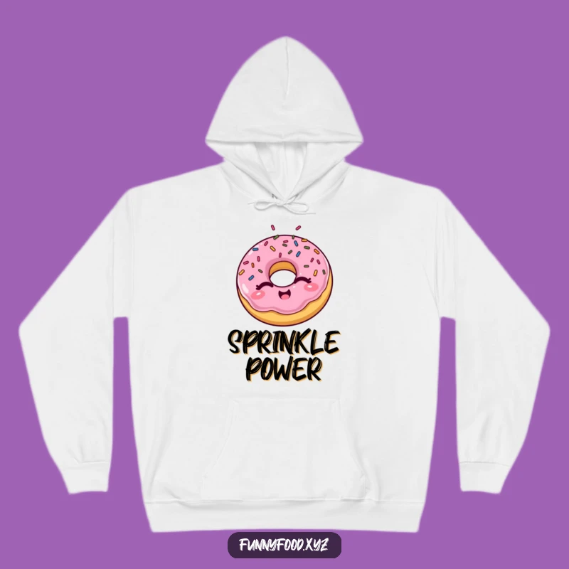 Funny Winking Donut Hoodie, Cozy Sprinkles - Your New Favorite Hilarious Sweatshirt!