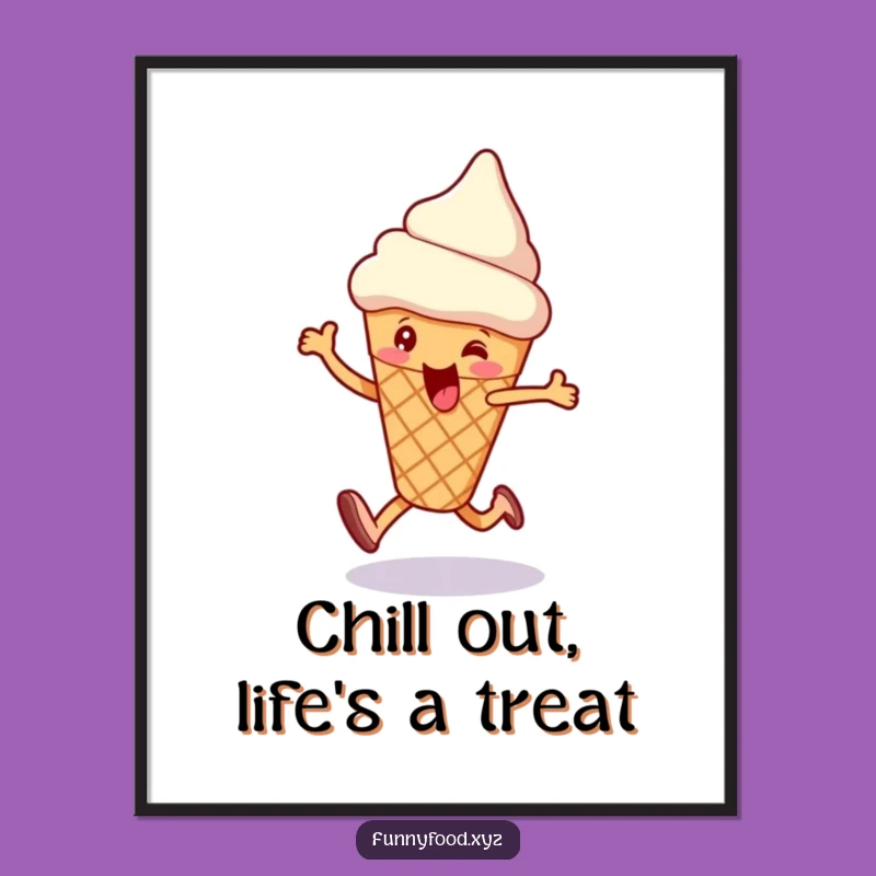 Free Printable Ice Cream Wall Art: Happy Skip Decor, Hilarious Downloadable Art