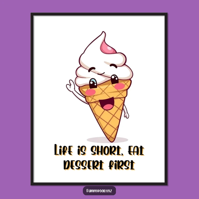Free Printable Ice Cream Wall Art: Goofy Downloadable Decor for Sweet Spaces