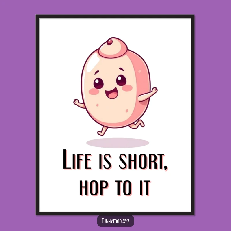 Funny Free Printable Wall Art: Playful Candy Hop, Whimsical Downloadable Decor!