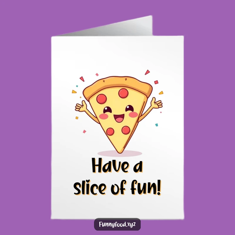 Free Printable Birthday Card: Pizza Party Fun, Confetti Blast DIY
